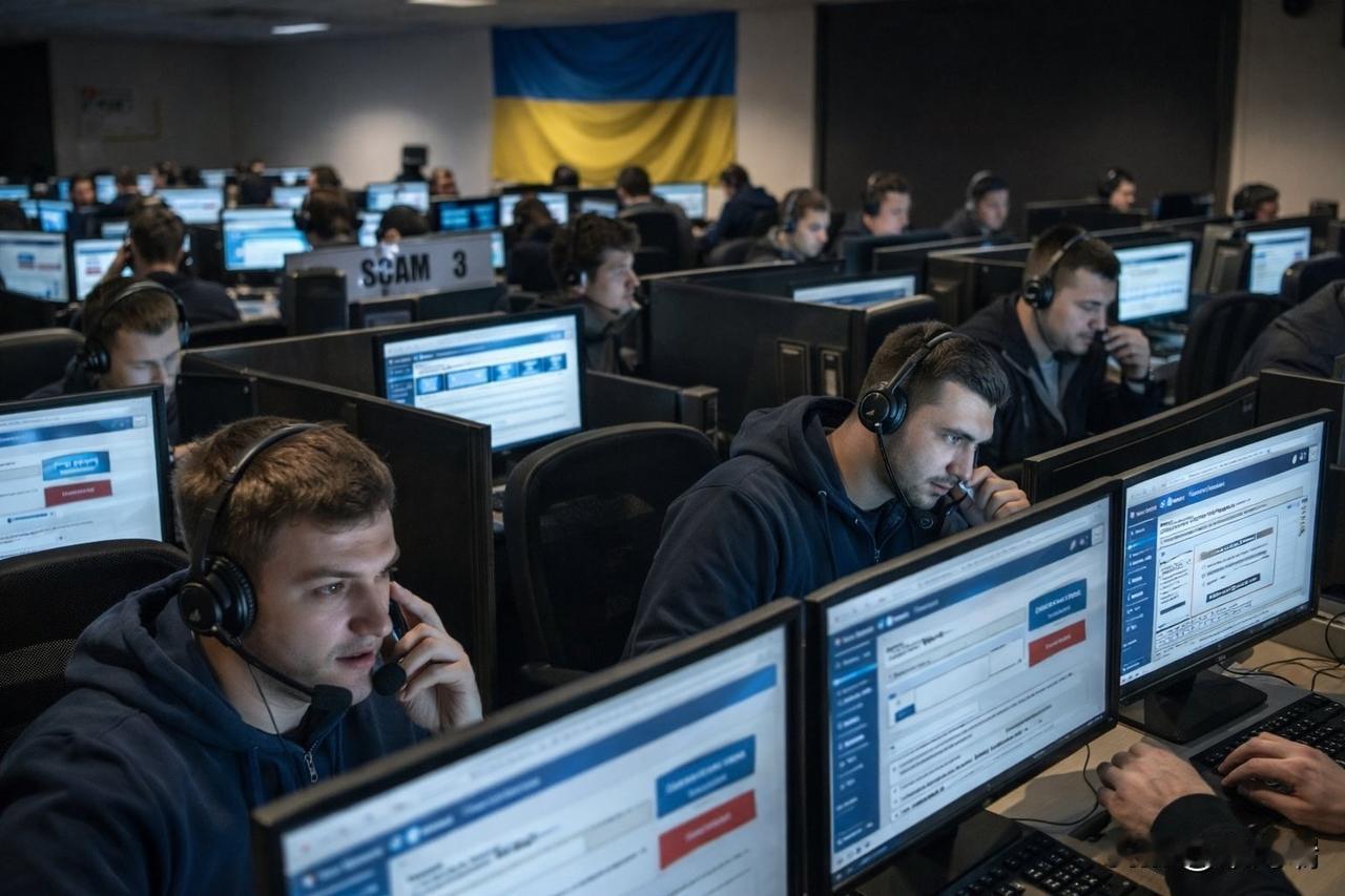 目前乌克兰存在一个大问题，电信诈骗正在形成一个受保护的庞大的产业。一些所谓的“呼