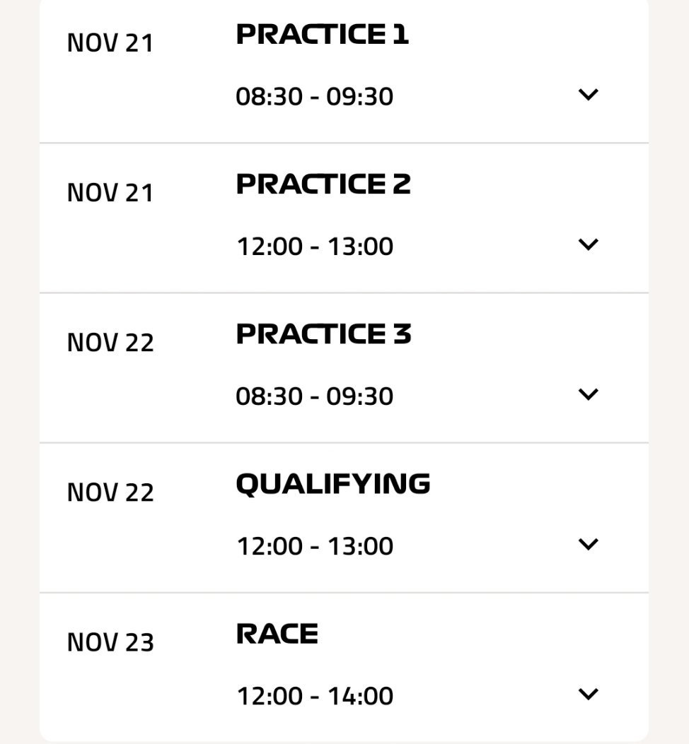 本周2025赛季F1拉斯维加斯🇺🇸大奖赛 赛季第二十二站🐖🏁11月21日