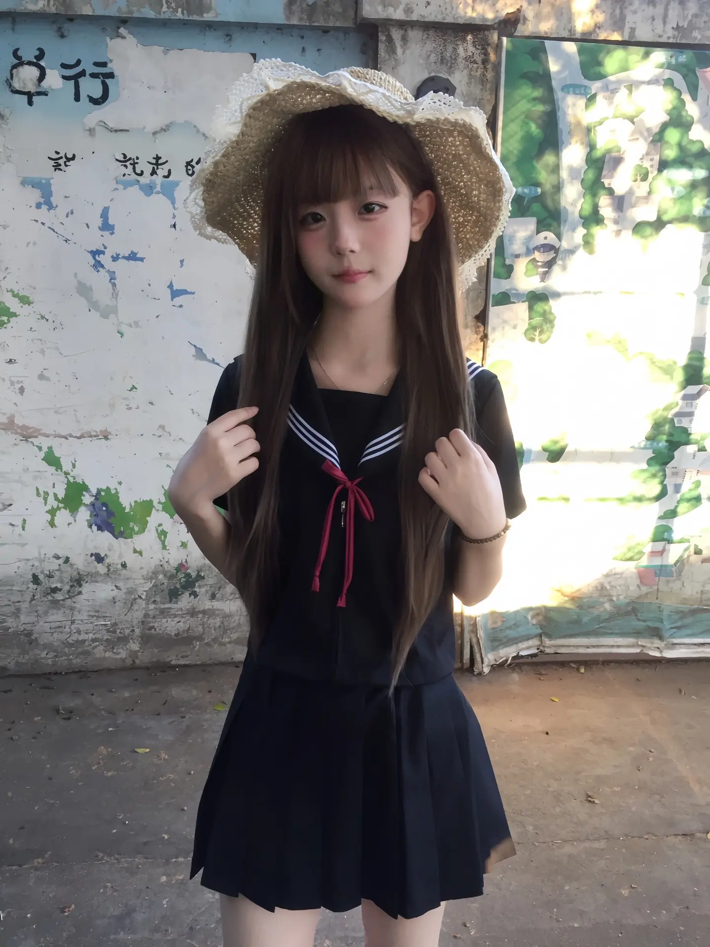 好显乖的一套水手服。