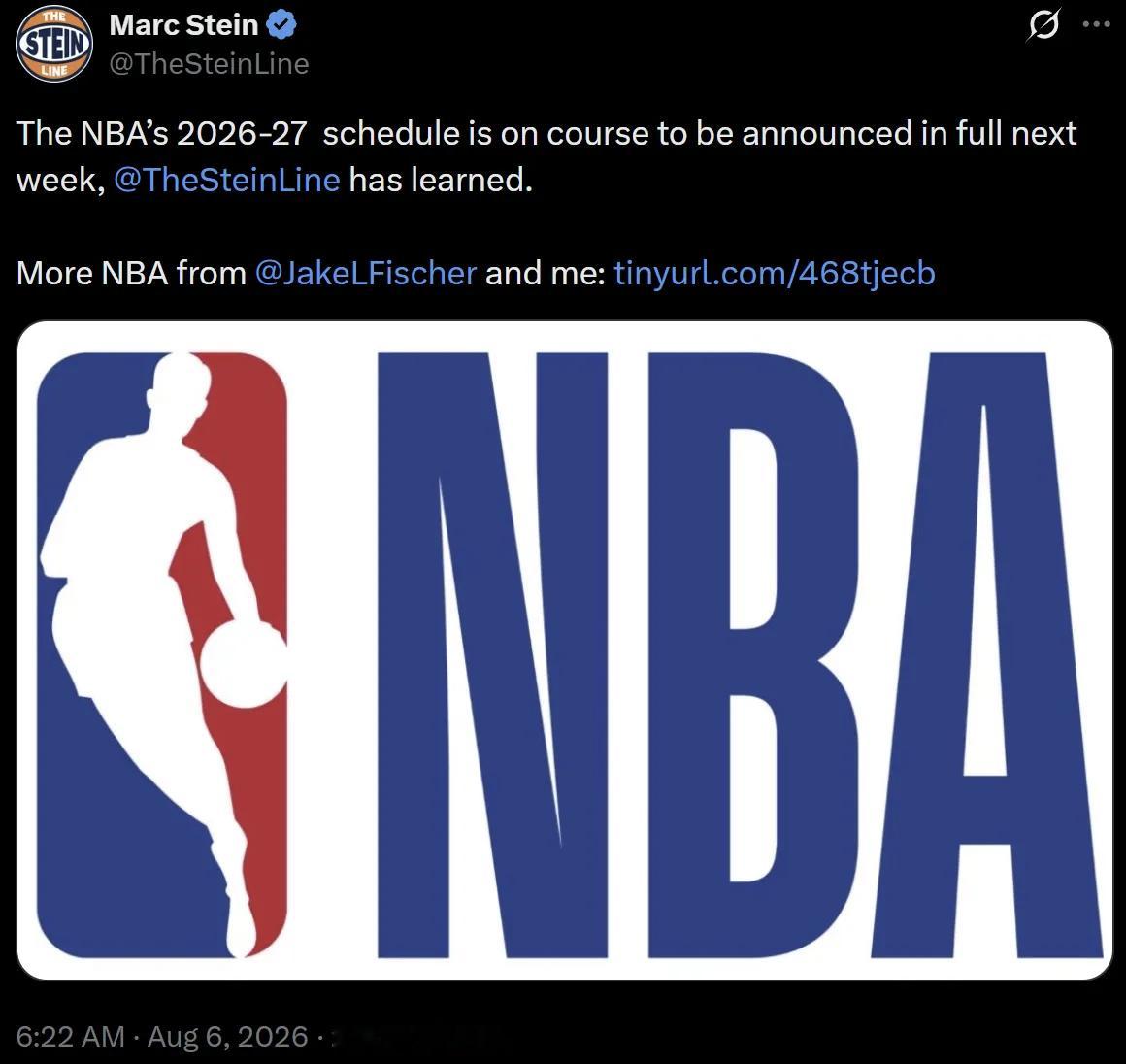 新赛季NBA常规赛赛程将于下周发布，记者JM预测圣诞大战会有马刺主场打雷霆。编辑