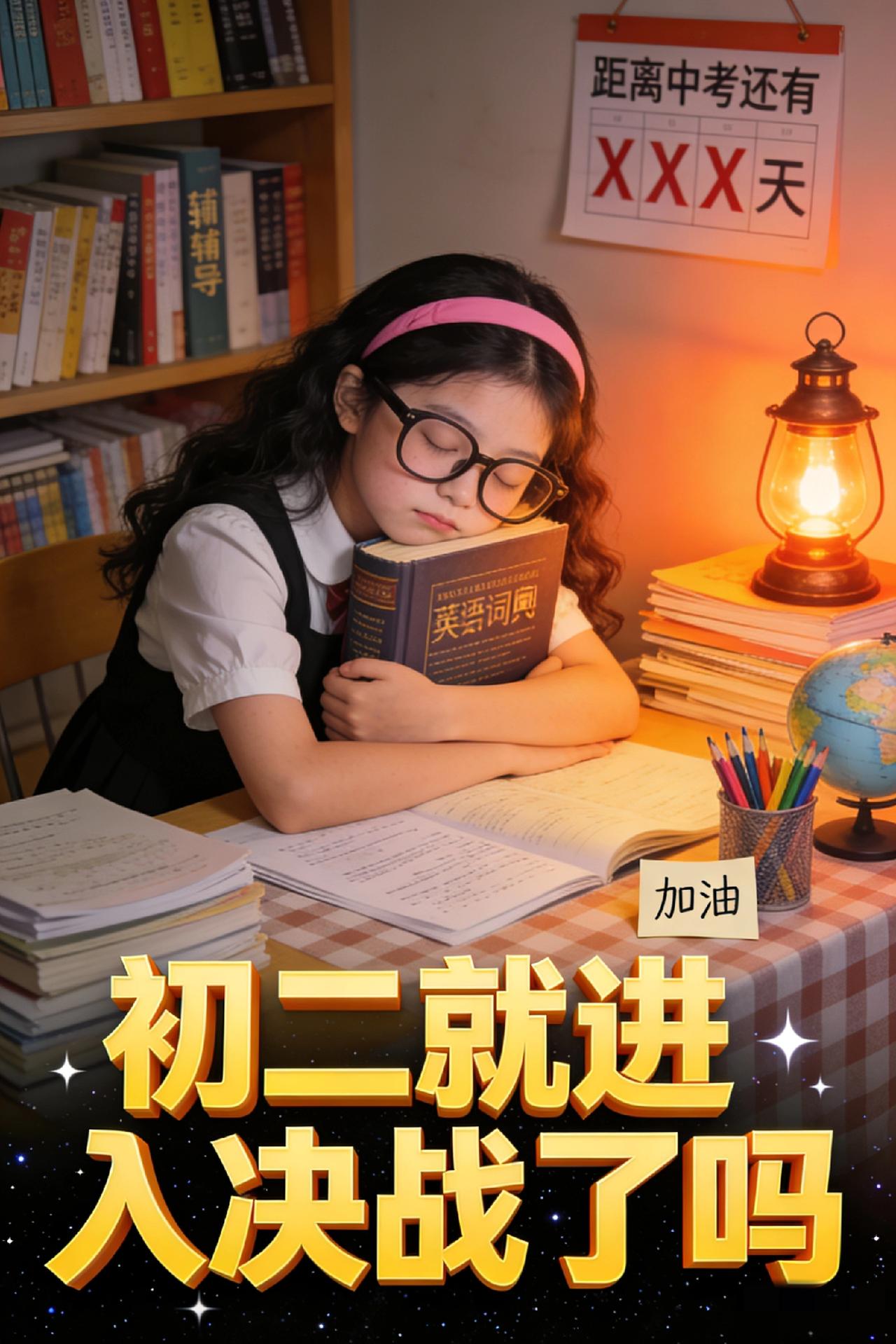 初二就进入决战了吗？
这世上还有比读初二更痛苦的事情吗？
孩子自己回答说有，
那