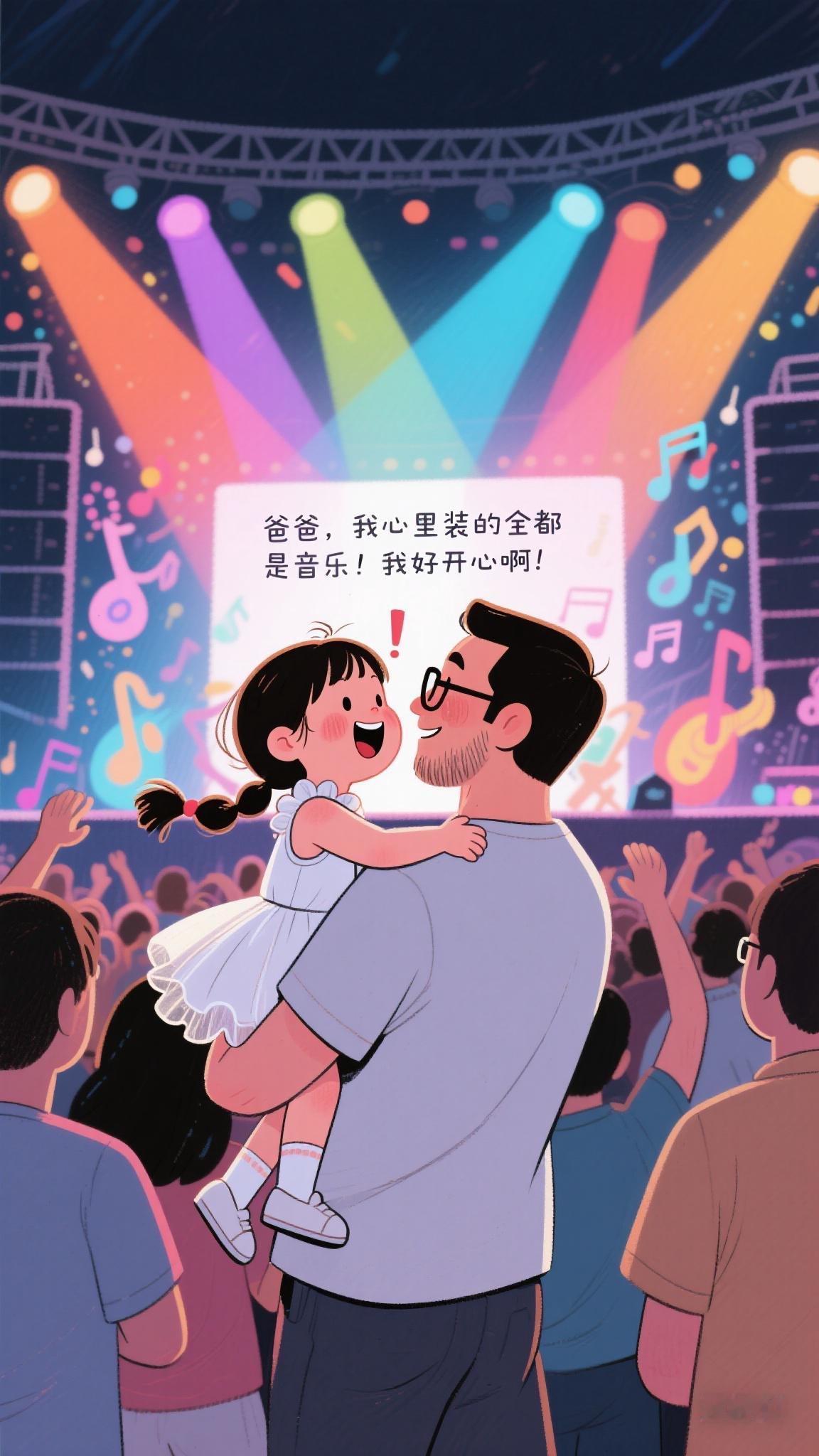 昨天晚上，我带着5岁的女儿去听现场的音乐会，而且就站在离音响不到50米的地方，可