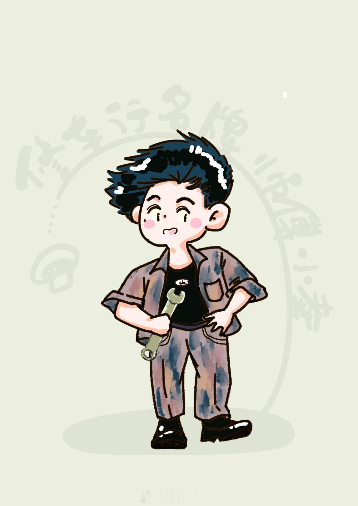 修车行名牌师傅下班打卡  滴：找老龚修车啊？排队嗷～ 