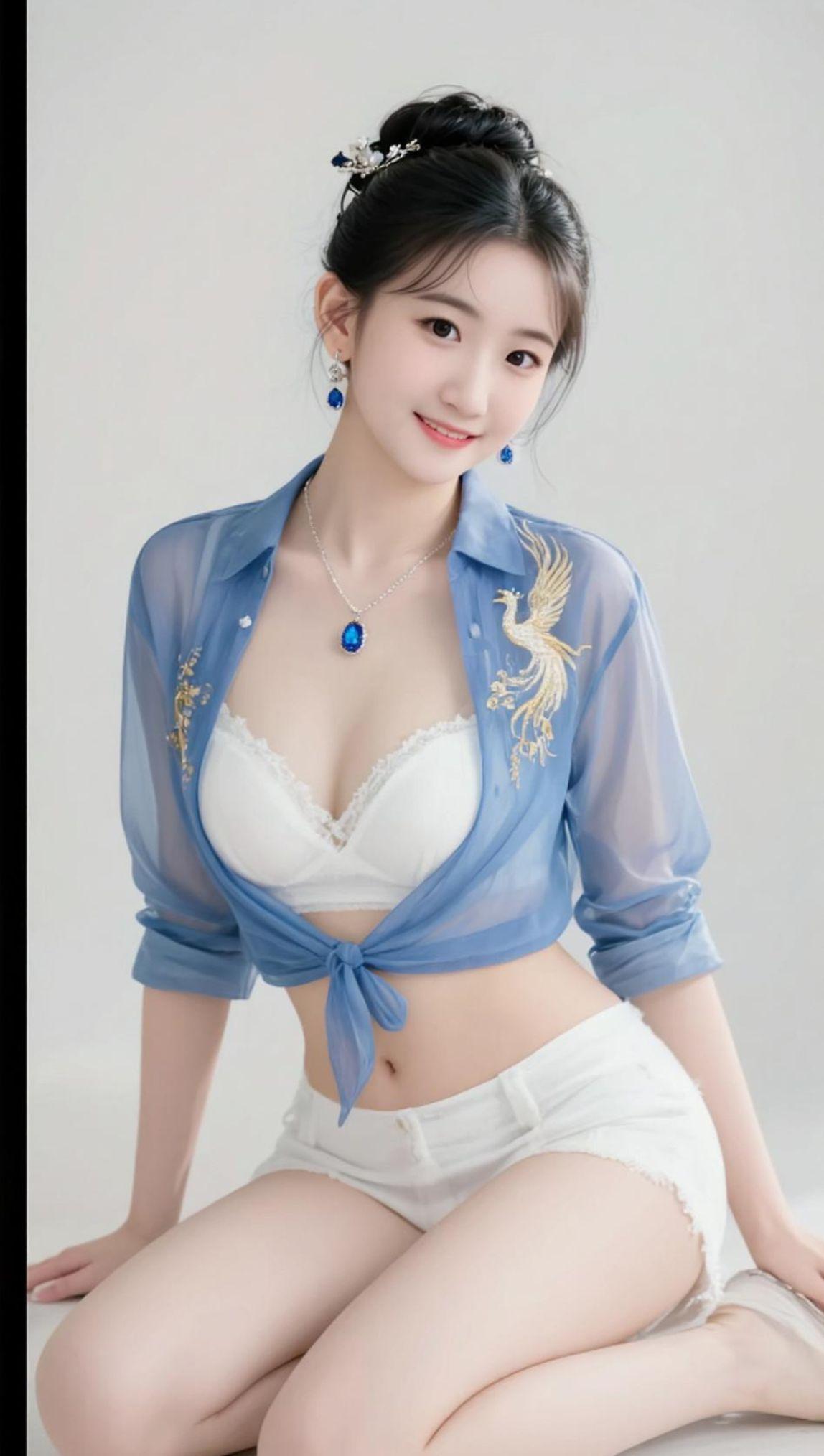 AI冷艳少女写真