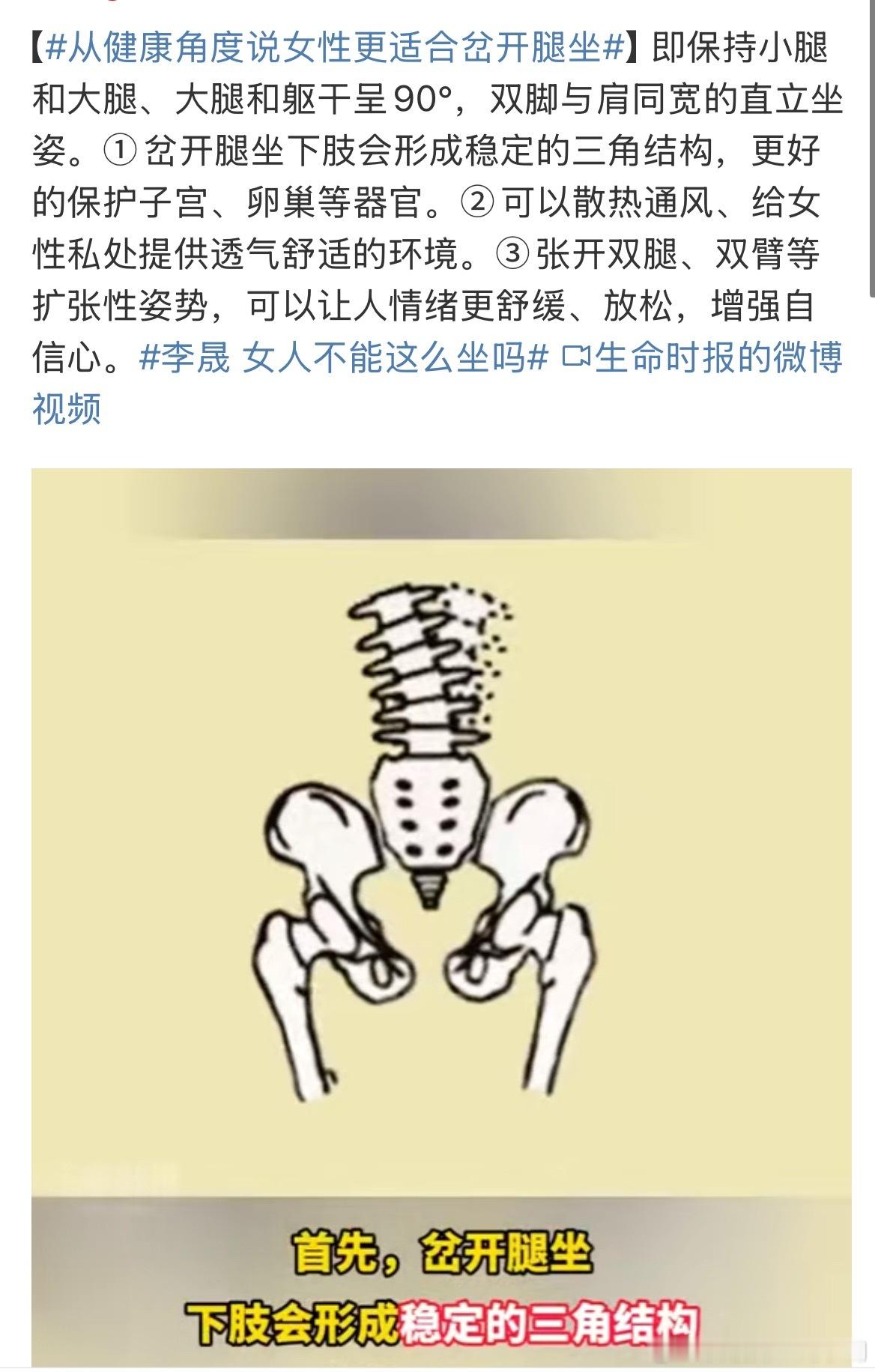 从现在开始，岔开腿坐吧！ ​​​