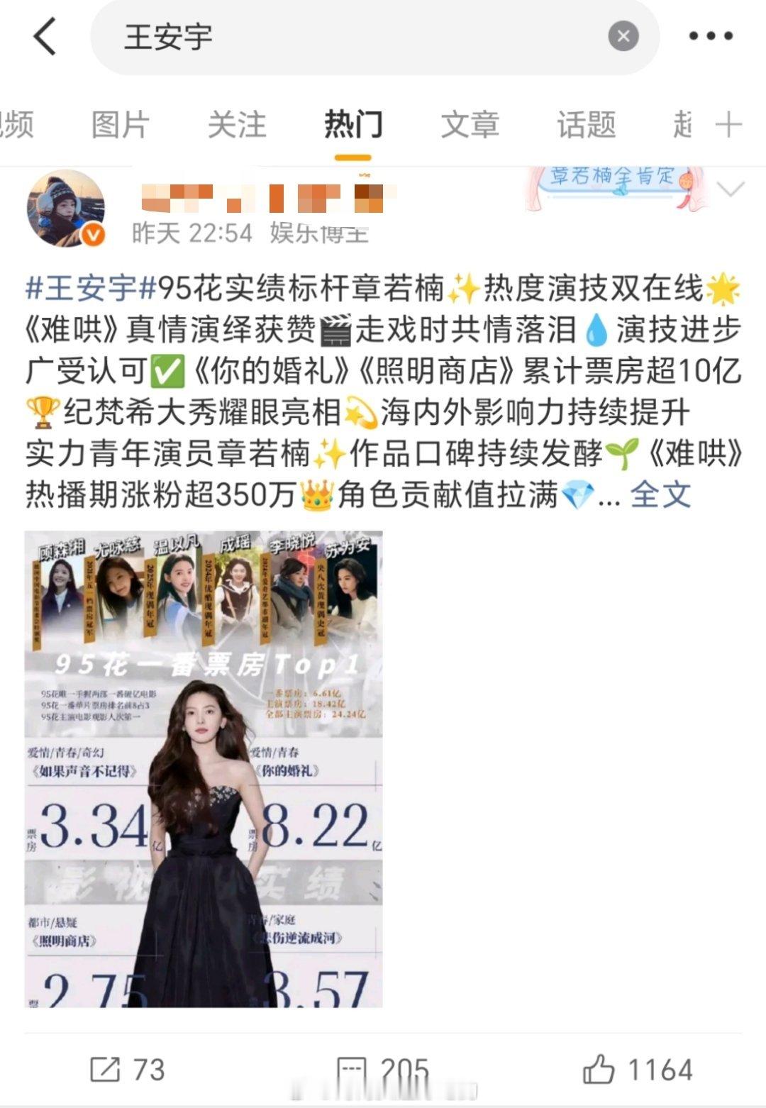 你那儿几点网传章若楠王安宇..还没官宣，平番热搜已经来了，两家交流中 