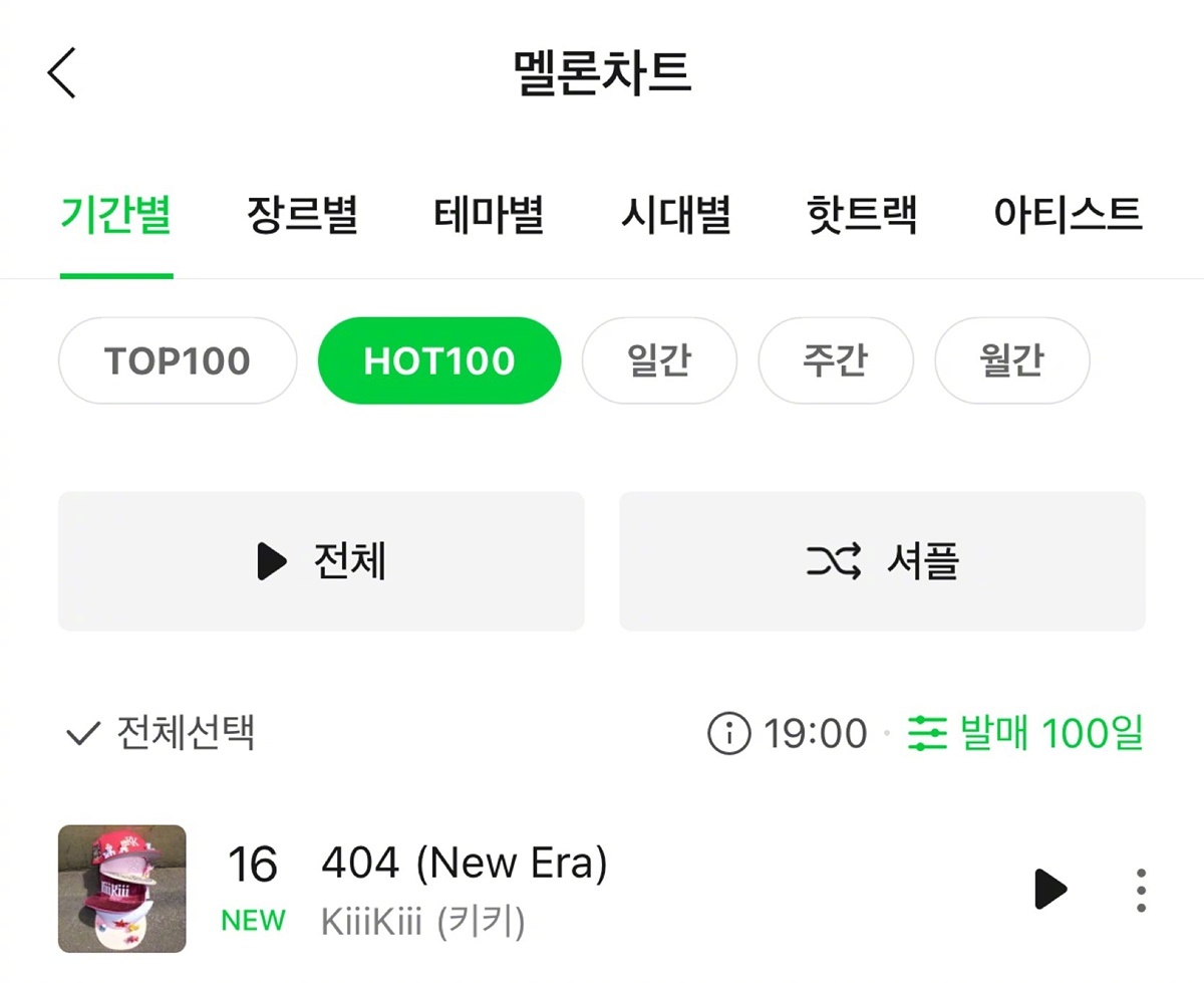 【Theqoo】KiiiKiii<404(New Era)>以第16位进入Mel