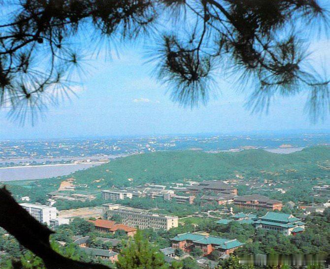 老照片  八十年代湖南长沙岳麓山老照片 