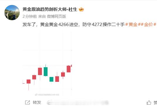 空单已浮盈30点利润，场外跟单的兄弟们记得减仓护利！黄金金价金银狂飙原因