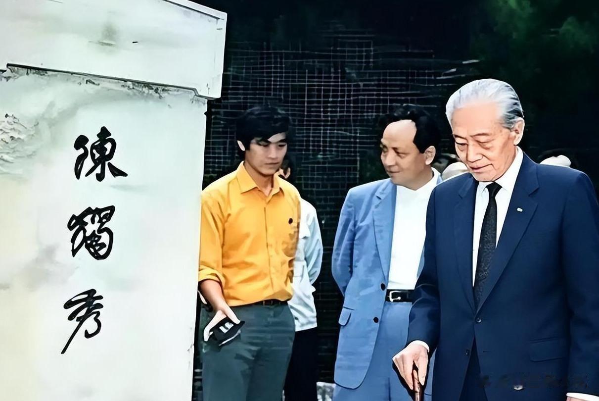 1990年，83岁赵朴初还乡，在陈独秀墓前轻叹：碑上没有“同志”，也该有“先生”