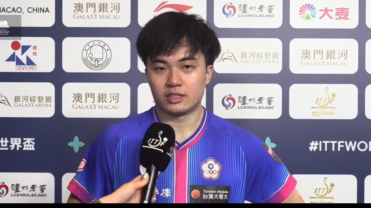 林昀儒4:1温瑞博赛后复盘：已经打进世界杯8强，比去年好很多，下一场对阵老对手张
