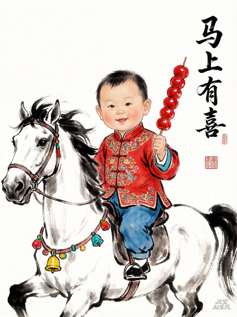 “童趣满满，马背上的喜气洋洋！”🎉🐴👧🏻做事随缘真的好吗，分享有趣的养生