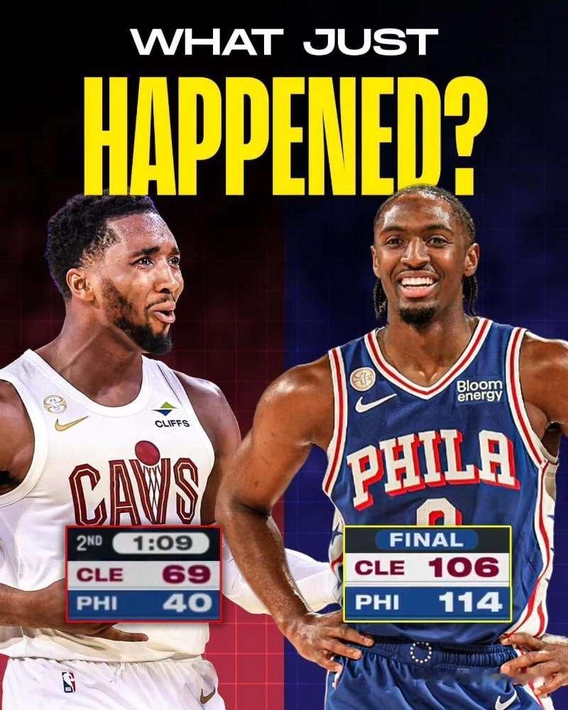 76人29分大逆转骑士媒体发问：究竟是发生了什么？NBA[超话] ​​​