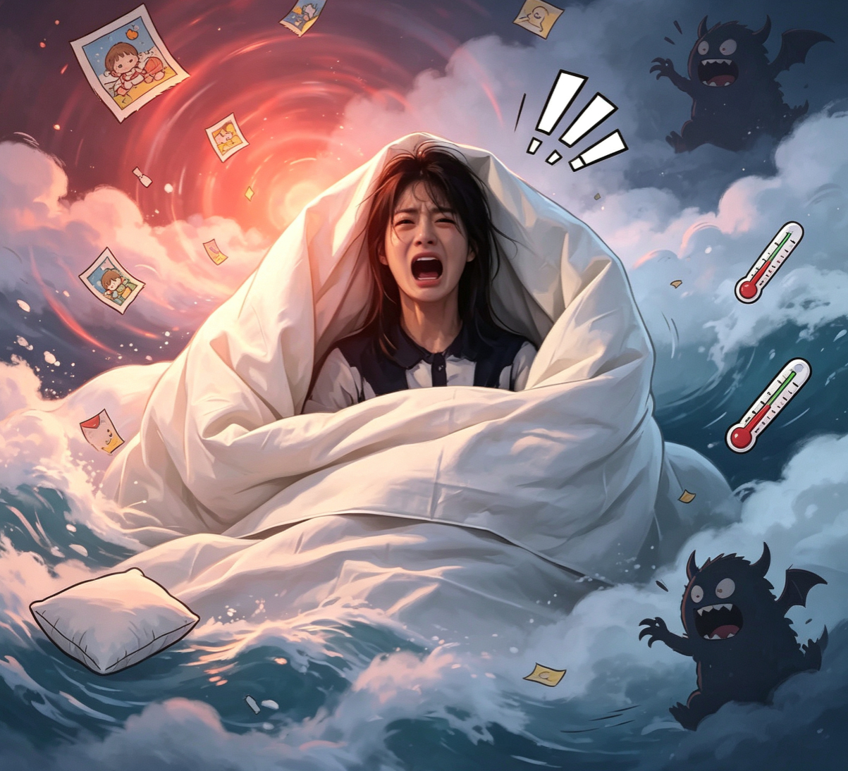 只有小时候发烧才有这种感觉 原来不是我一个人这样。原来大家都记得那种感觉——浑身