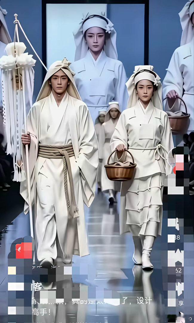 看不懂的巴黎世家！设计师怕是没少参加中式葬礼，对子女披麻戴孝的葬礼习俗理解透彻，