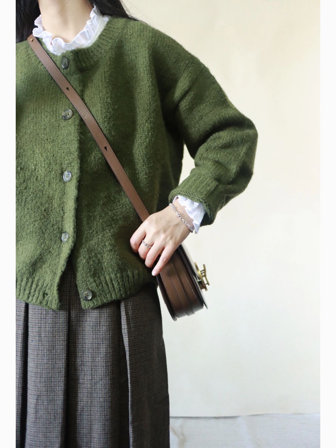 🌲还是喜欢绿开衫！