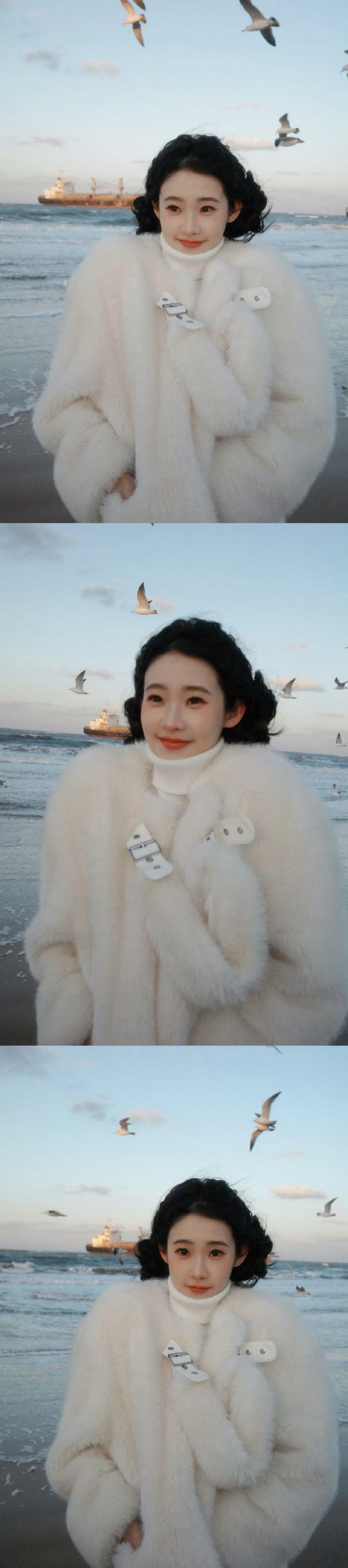  张艺凡咋萌成萨摩耶了 谁懂啊！张艺凡这个双揪揪造型真的太像萨摩耶了！奶白奶白的