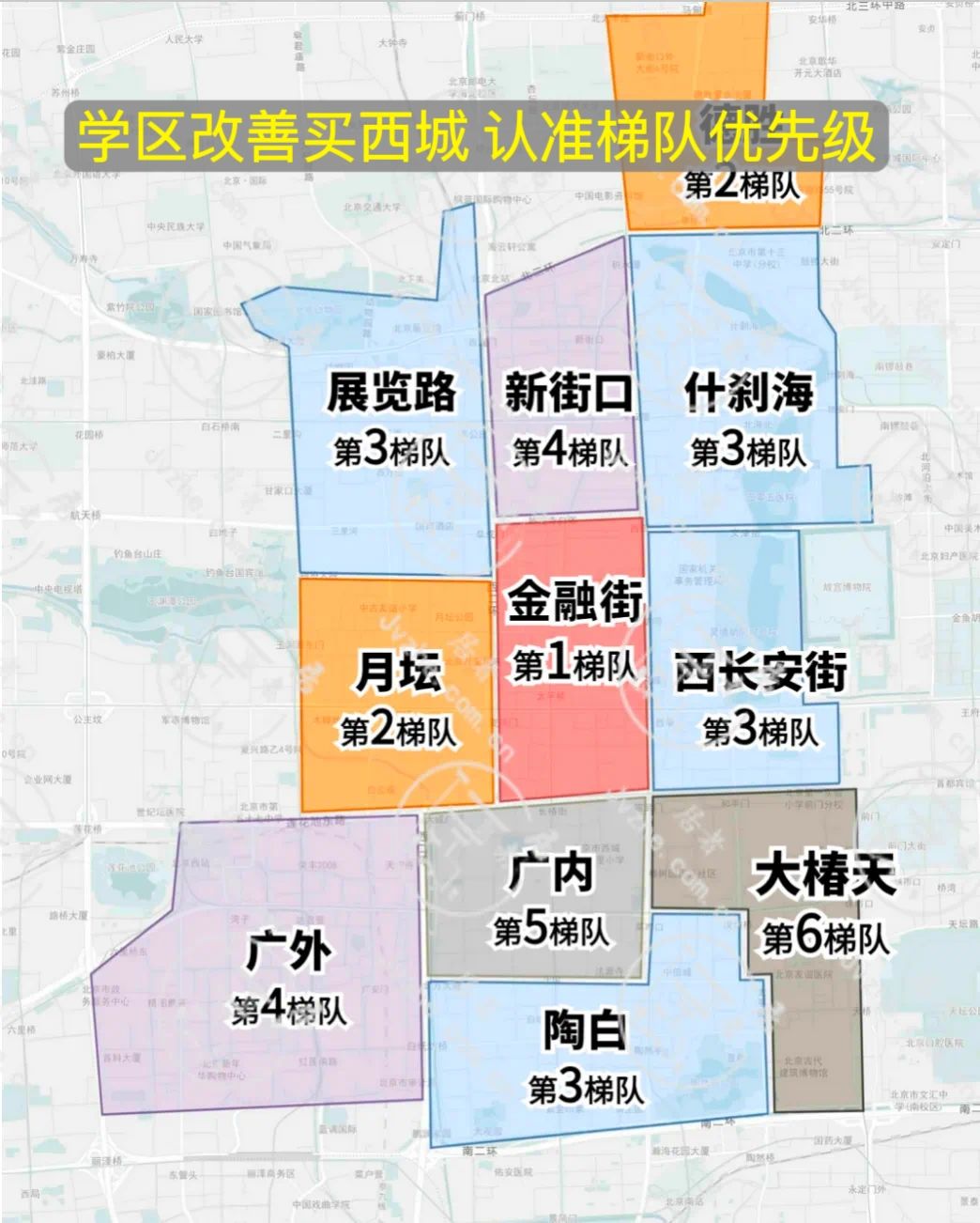 学区改善买西城，认准梯队优先级！