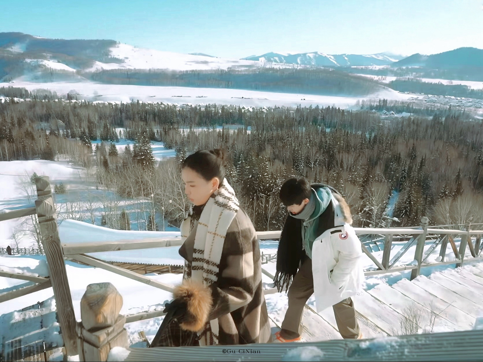 雪山之上 两颗心在慢慢靠近 