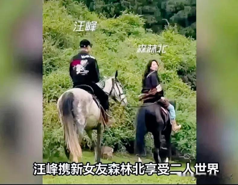 #理想家生活#汪峰携新女友森林北上山打野！女方骑马背箭，让汪峰体验异域情怀[赞]