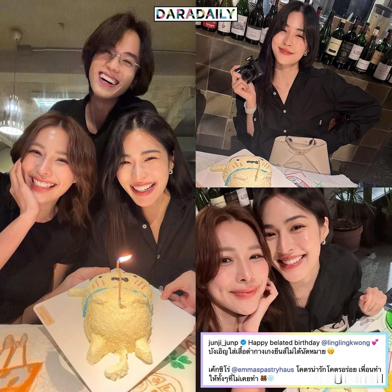 Junji、Fluke为Lingling邝玲玲庆生。。生日快乐！🎂🎉