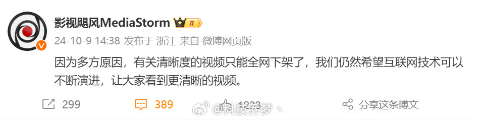 #影视飓风下架视频变糊科普视频#一部标称“4k”的电影才几百MB，能指望码率有多