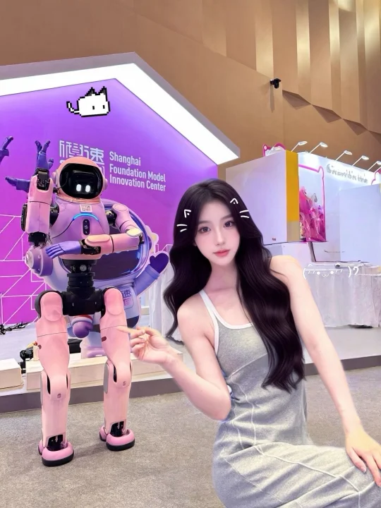 谁懂啊！被一个害羞的AI机器人可爱到了！💜