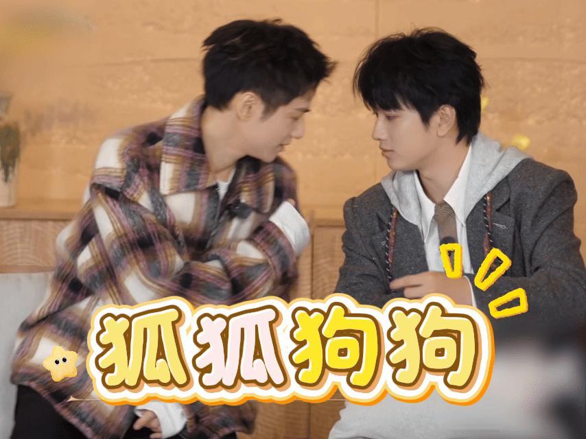 罗云熙敖子逸这对狐狐狗狗也太会“叽里咕噜”了！水龙吟团综里凑一起就像俩小朋友，碎
