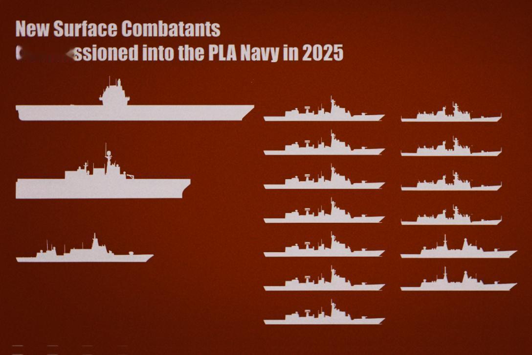 外媒惊叹2025年中国海军新增主力舰艇16艘
中国人民解放军海军（PLA Nav