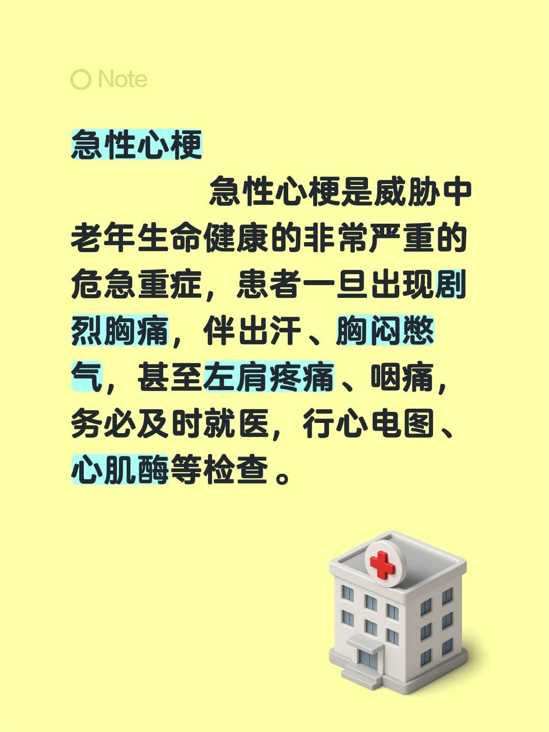 急性心梗          急性心梗是威胁中老年生命健康的非常严重的危...