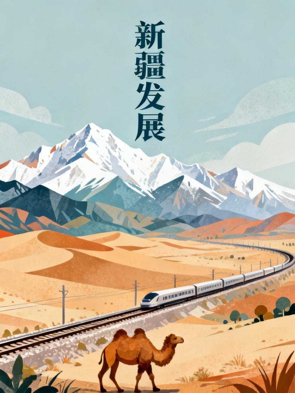 国家战略斥资三万亿，大力推进新稀稠之路建设与大开发！新疆地域广袤，面积达166.