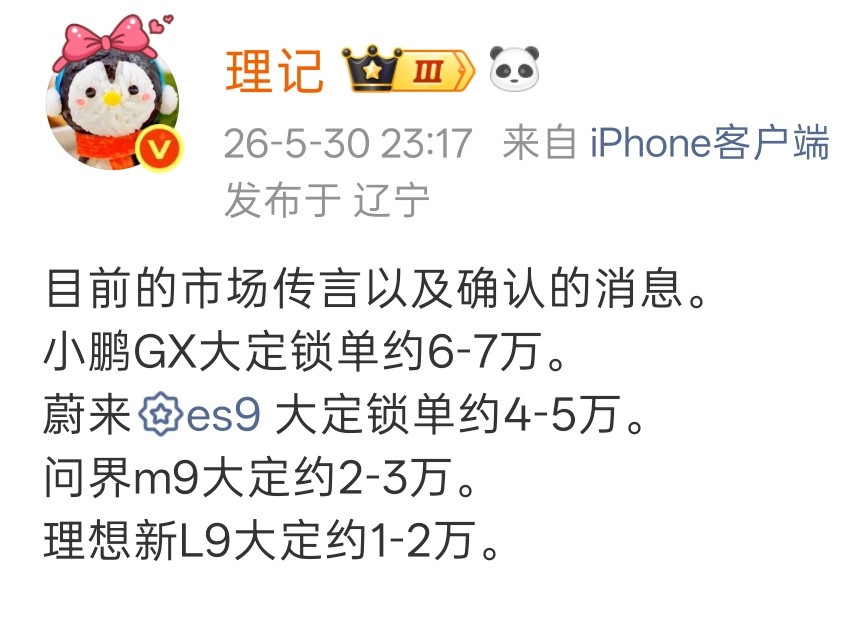 小鹏GX出乎我意料 