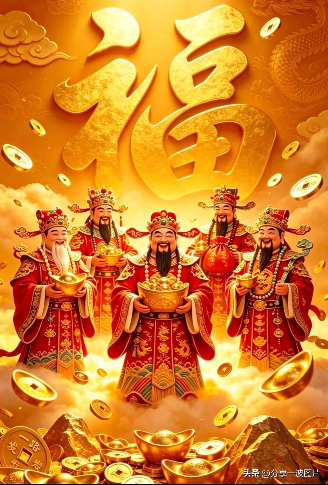 10月23日，五路财神为你保驾护航，今日七乐彩、7星彩开奖，好运相伴，留下一句“