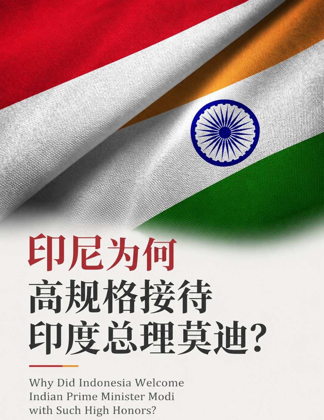 印尼为何高规格接待印度总理莫迪？
2026年7月6至8日，莫迪对印尼进行了国事访