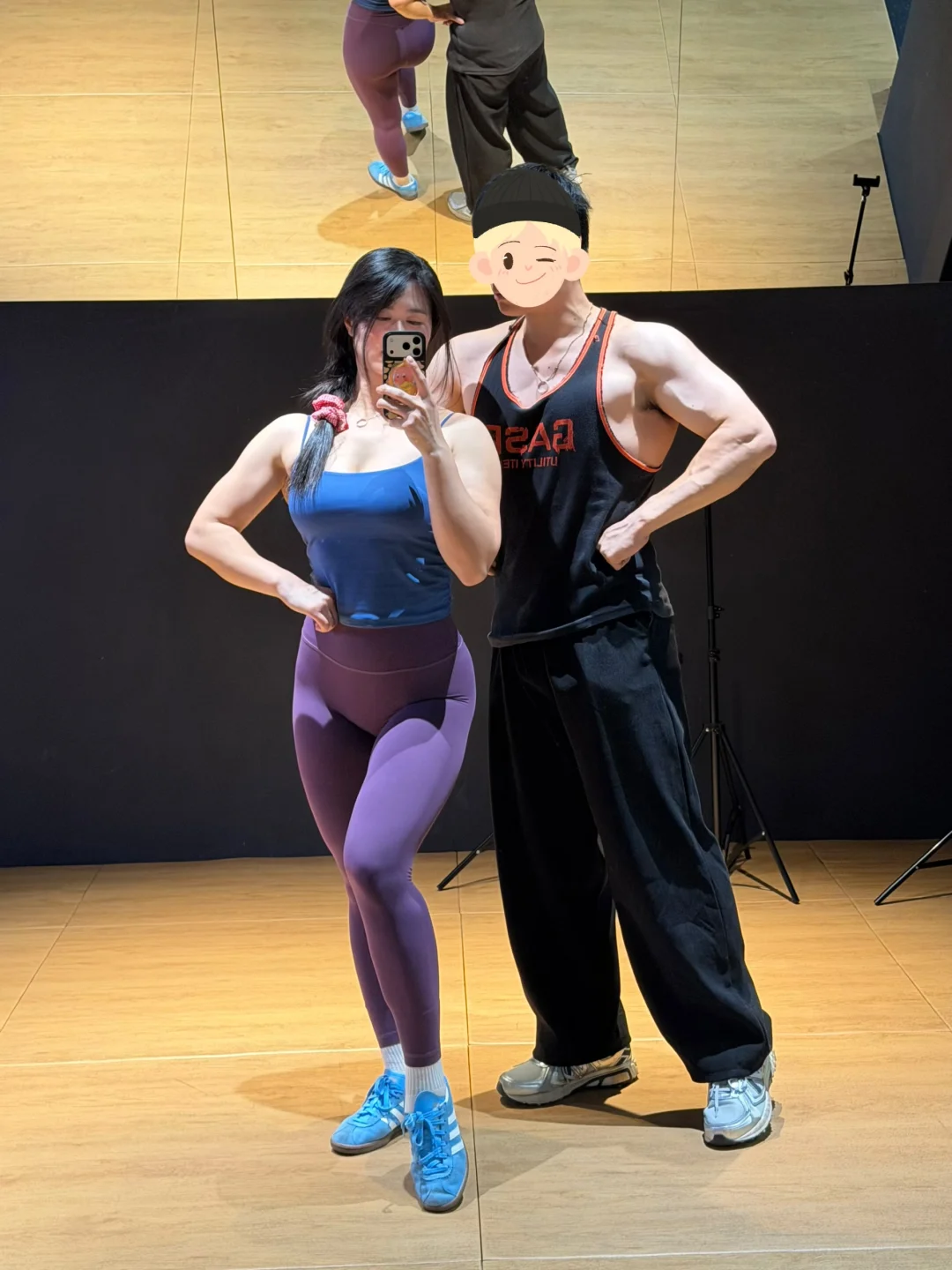 练完后拍照是对训练的基操🤪