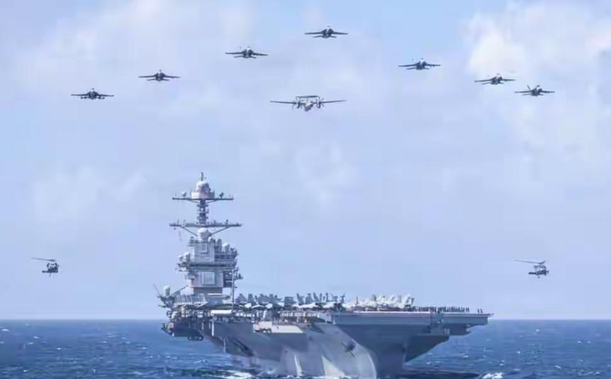 真当演习呢？美国这是要动真格了！

双航母、87架加油机、B-2轰炸机待命、EA