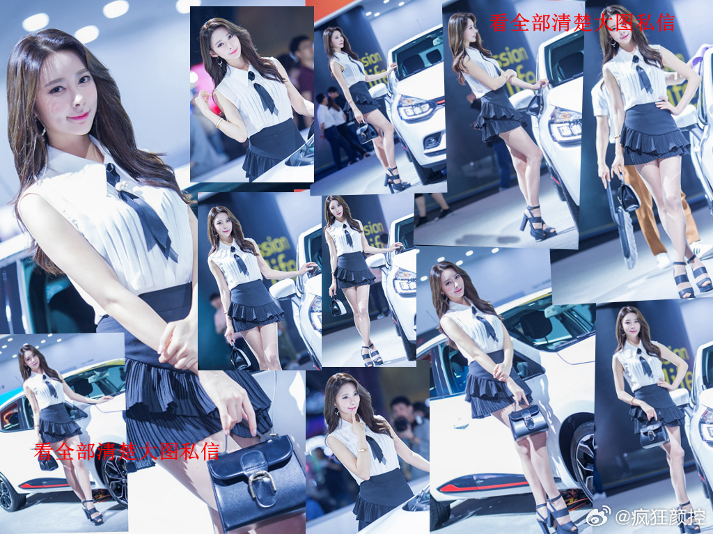 短裙薄丝车模... ​​​