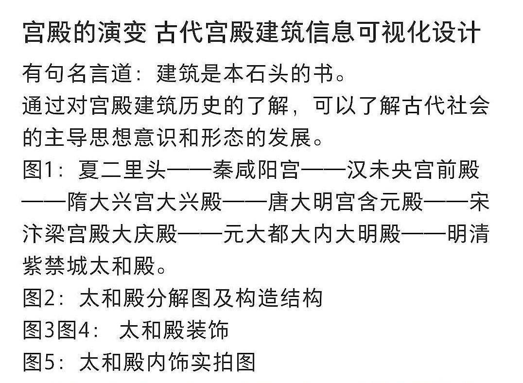 古建筑之美。宫殿的演变，古代宫殿建筑信息可视化设计 东方巨龙榫卯结构