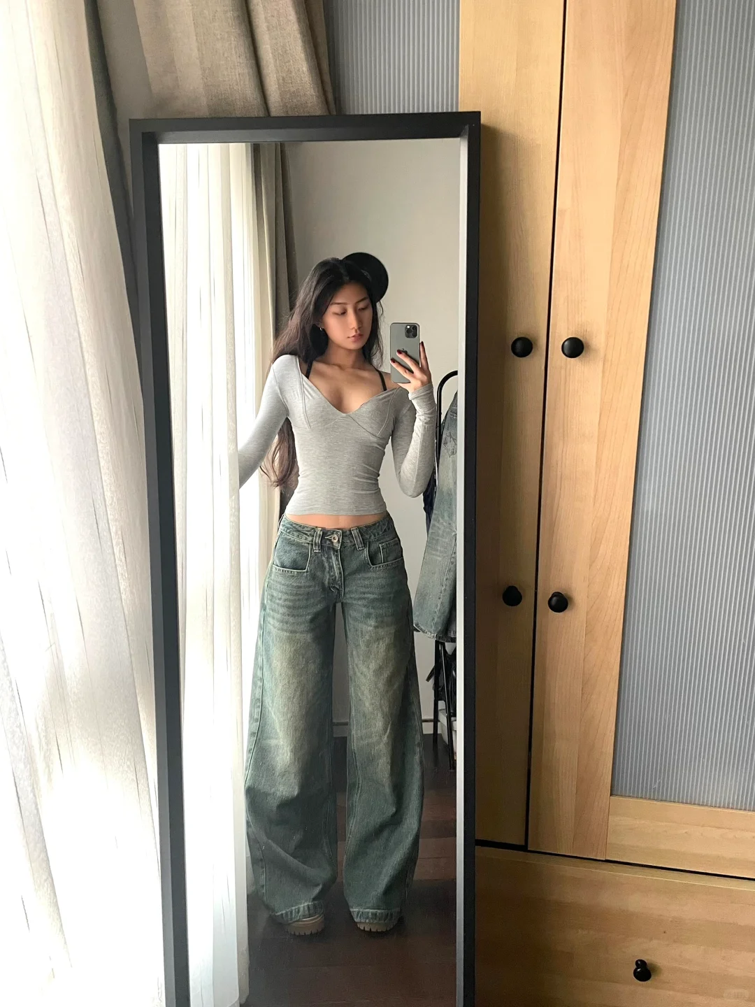 版型完美的低腰裤