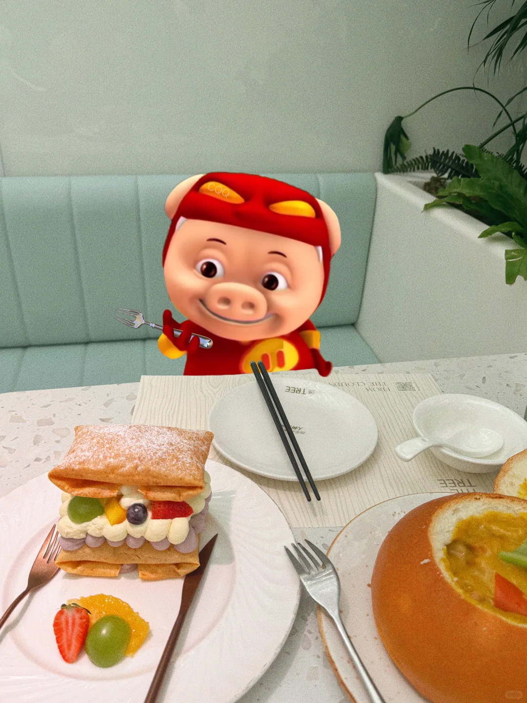 美丽的小姐～请与本猪共进晚餐