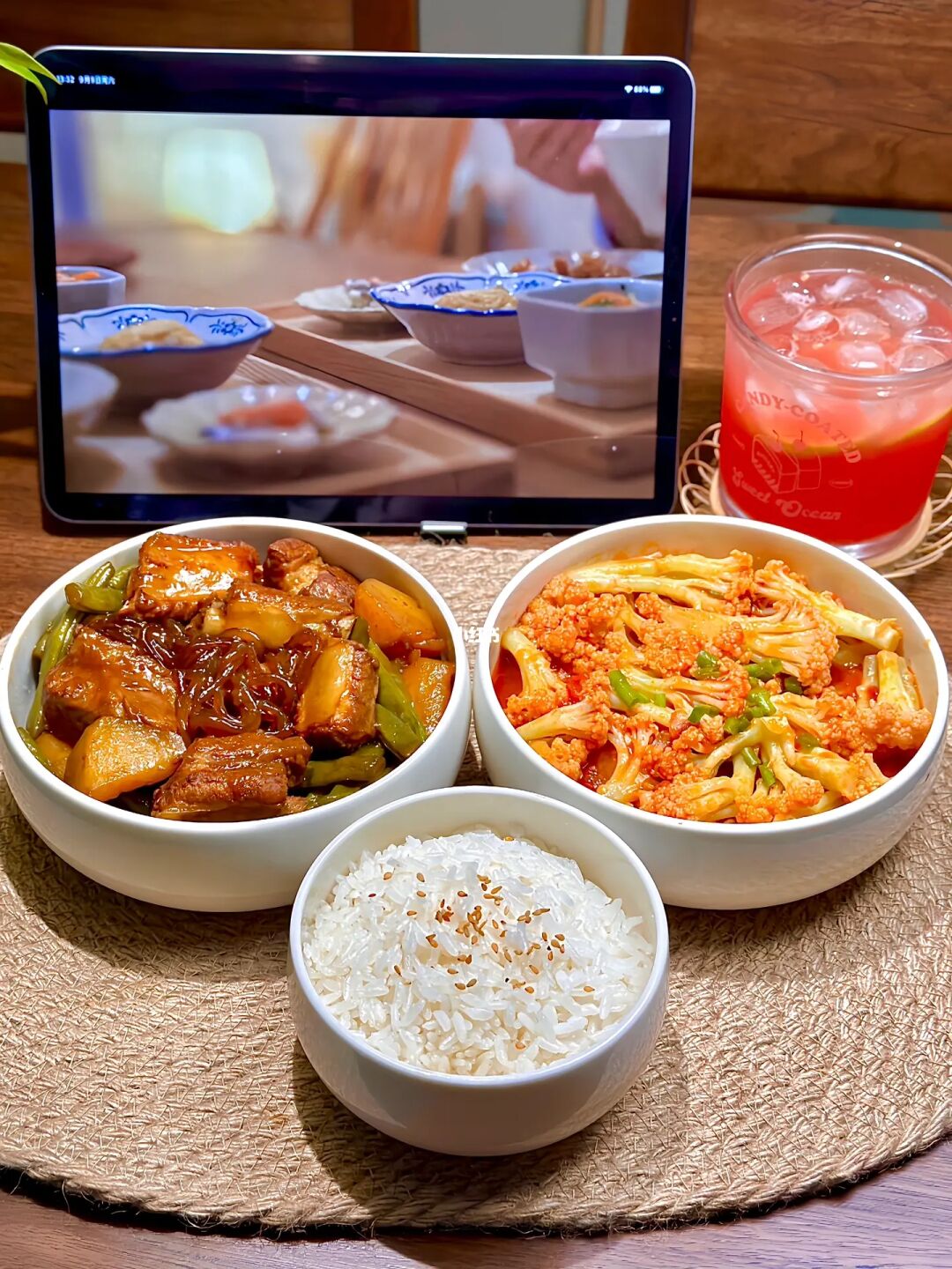 🍱晚餐日记| 排骨炖豆角+茄汁菜花🥢巨下饭