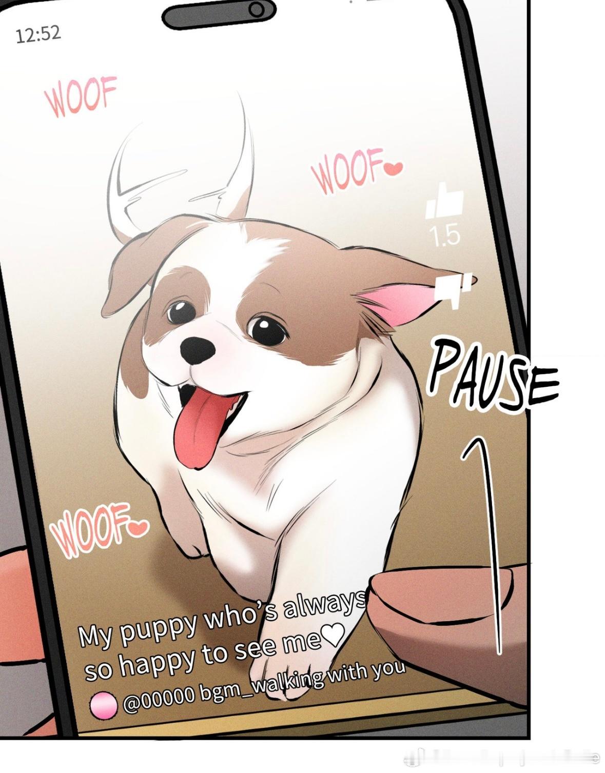 可以说开始有点心动了吧💓💓看见小狗狗就睹🐶思人[捂嘴哭] ​​​