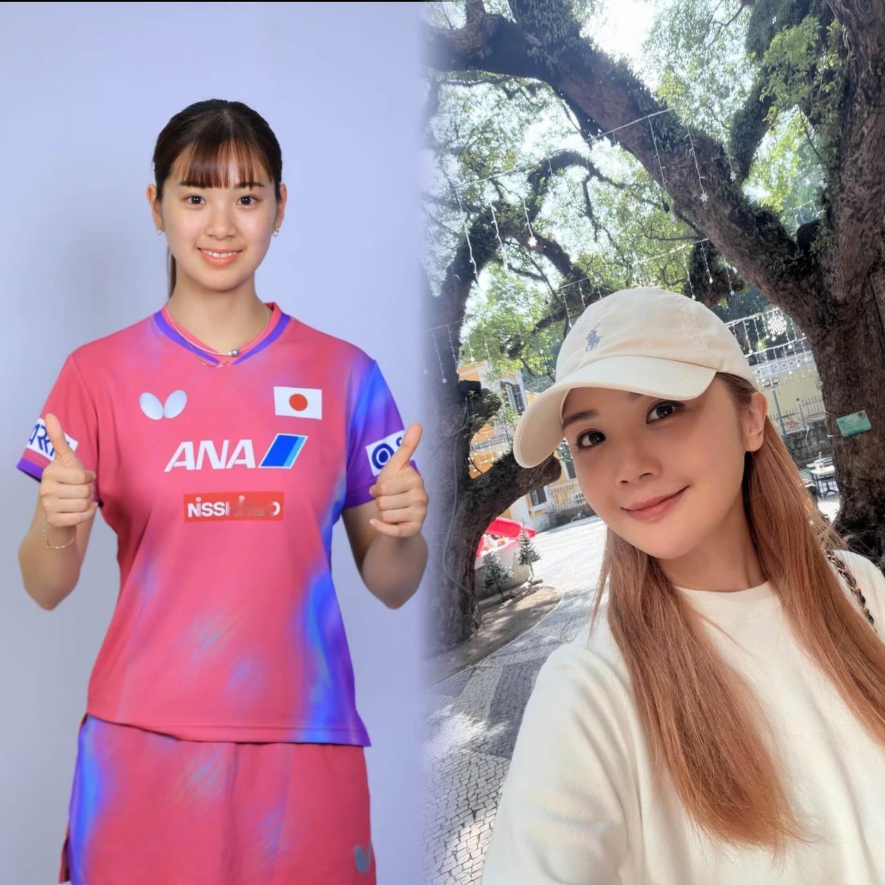 昨晚不光欣赏了孙颖莎的球技
也被长崎美柚的颜值折服。长崎美柚这张脸，就连很少夸人