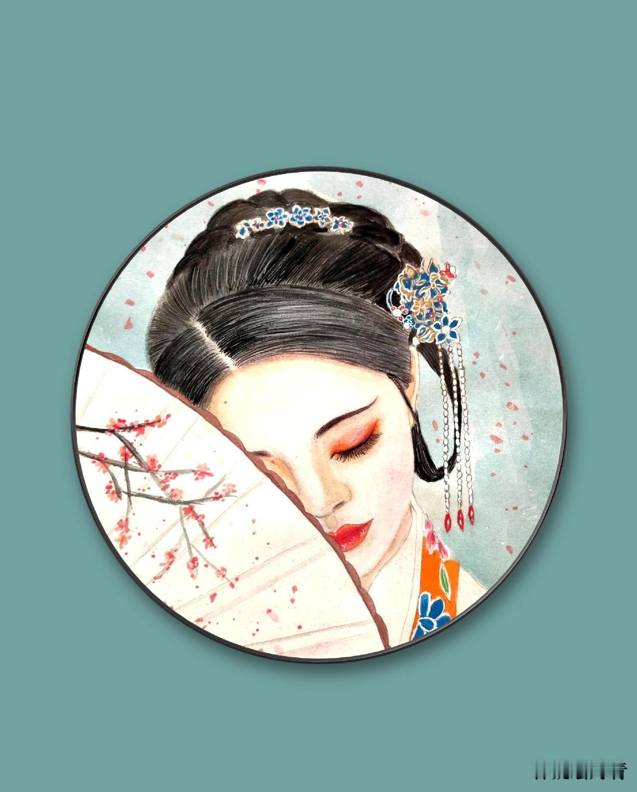 #AI扩图 #牡丹花画法视频 #原创作品 #零基础学画画 #香凝写意牡丹