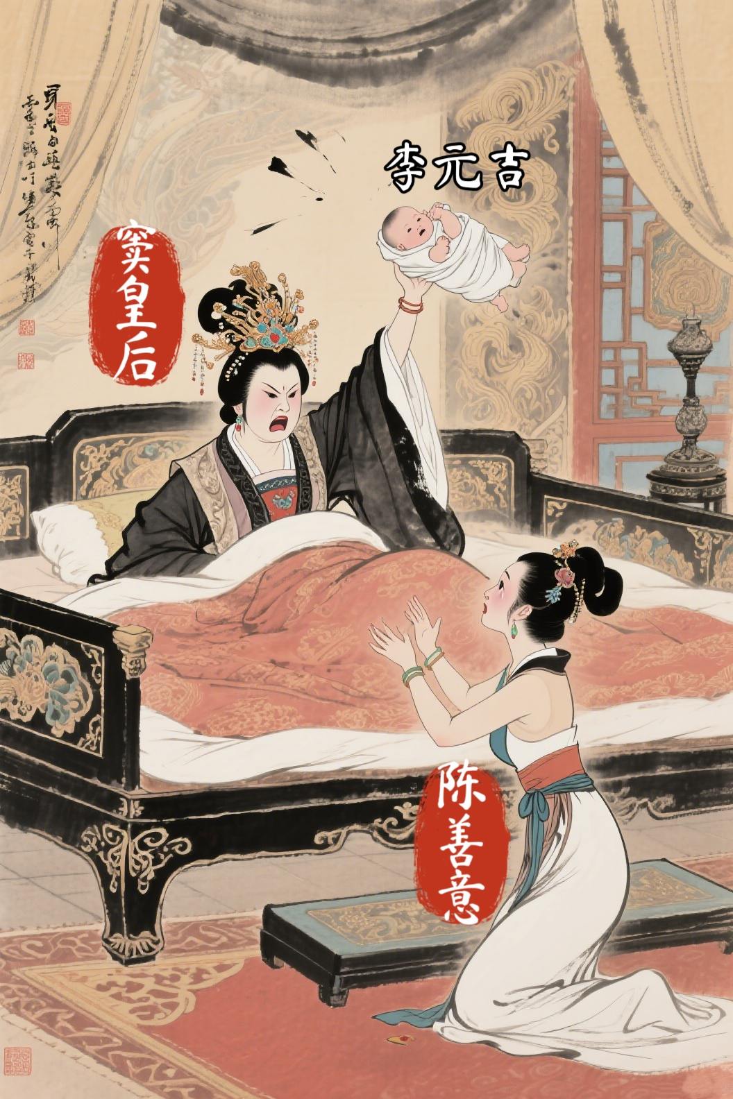 陈善意救了李元吉，却被李元吉亲手了结性命。