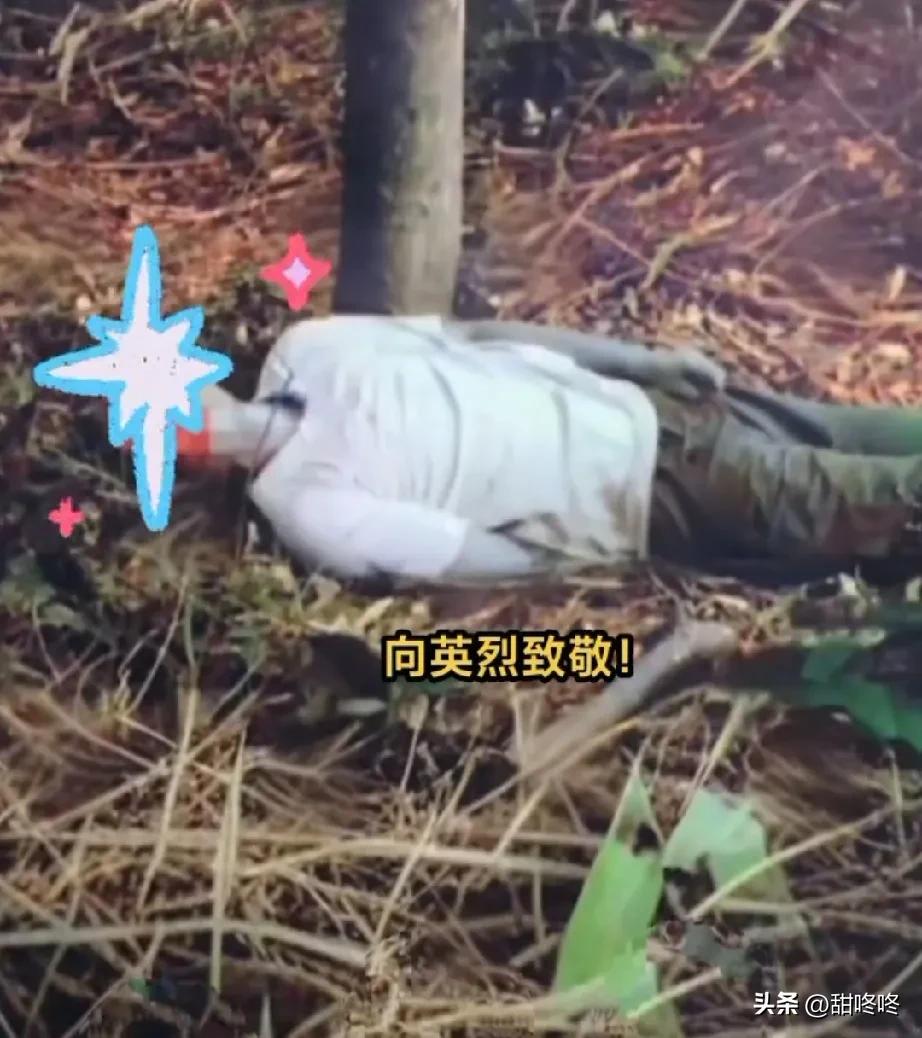 看到这张照片，内心满是震撼与悲痛。
80年代，对越自卫反击战中，一位侦察兵深入越