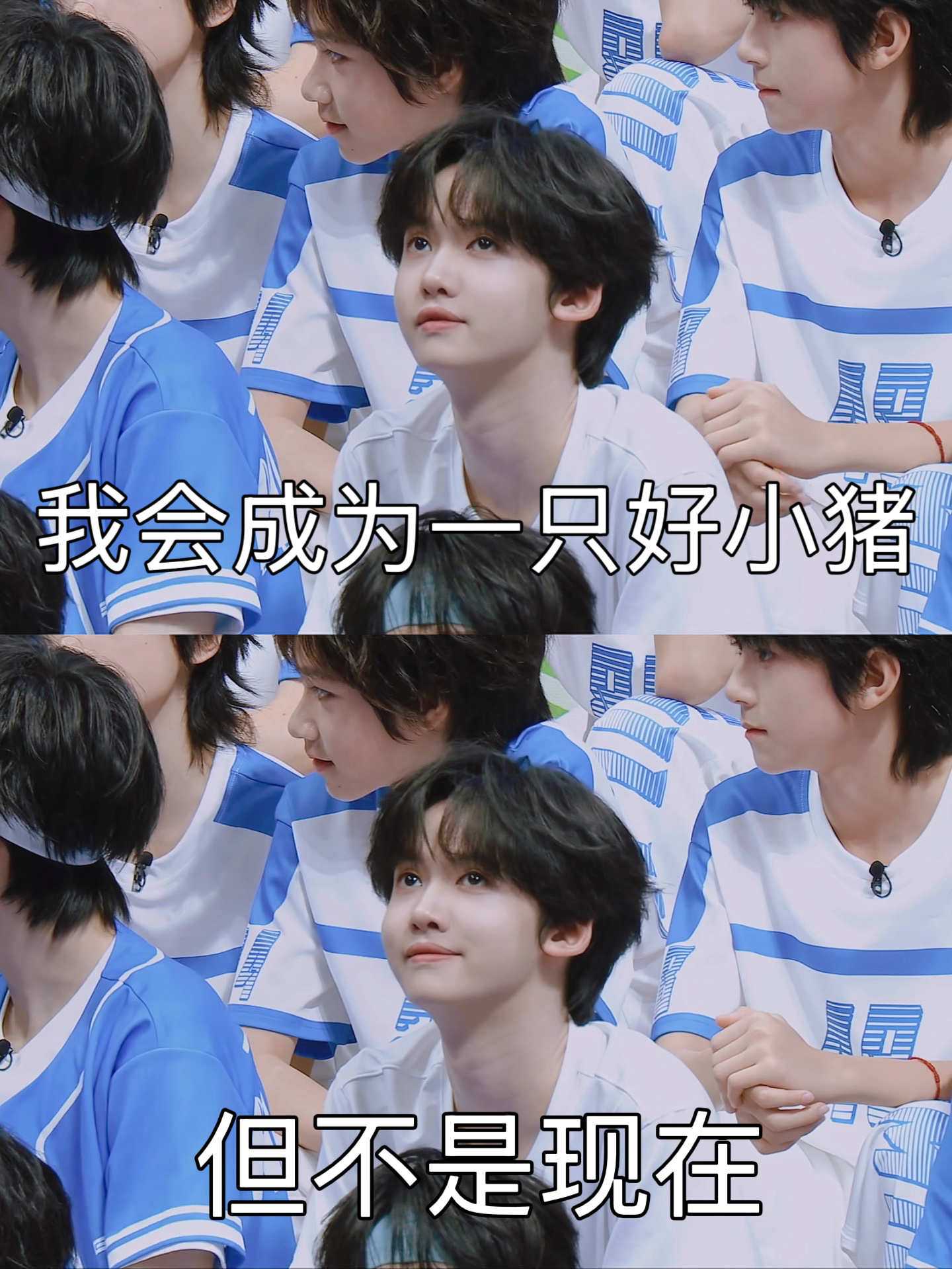 小男孩有坏主意的时候就这样试图萌混过关 