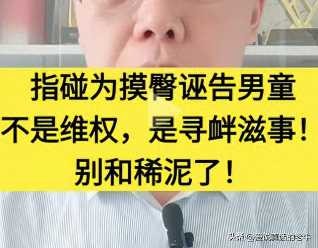 律师：4岁男童被指摸臀，不是维权，是寻衅滋事！别和稀泥了