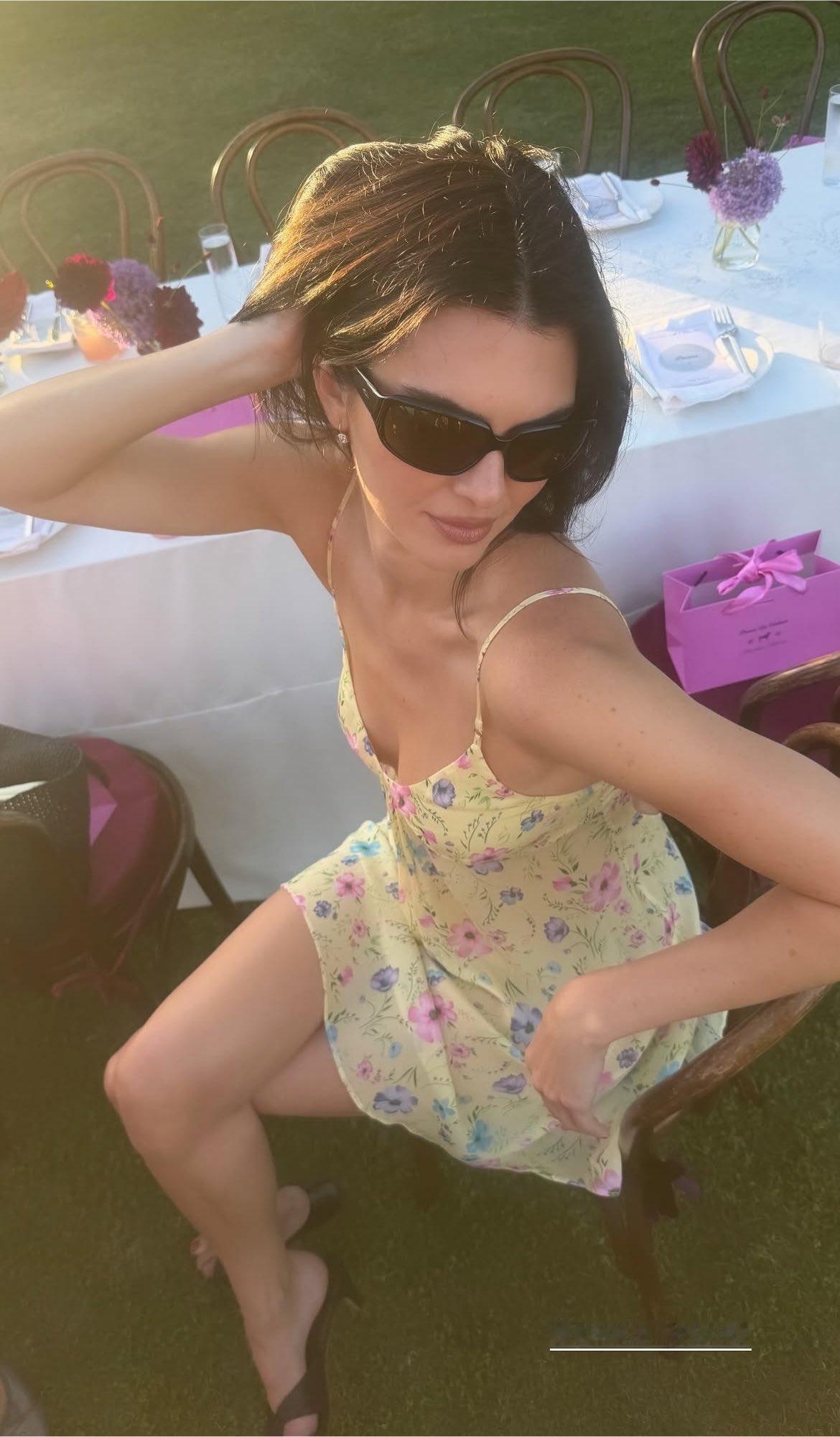 Kendall Jenner 肯豆参加品牌晚宴look 