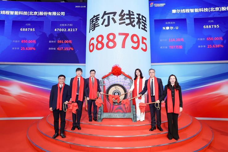 股票代码688795！摩尔线程正式挂牌科创板！